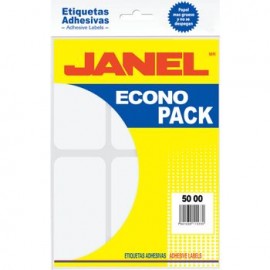 Etiquetas Adhesivas Blancas 50x100mm Janel 72 etiquetas