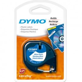 Etiquetas Plastificadas Dymo LT 12mm x 4m Blanco