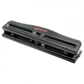 PERFORADORA DE 3 ORIFICIOS NEGRA PIEZA