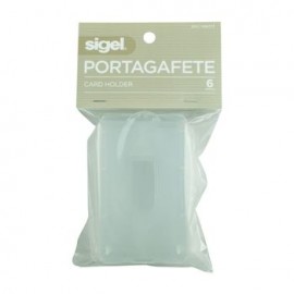 Portagafete Sigel Horizontal/Vertical, 6 piezas