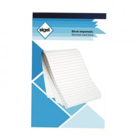 Block Rayado Tamaño Esquela Engomado 80 hojas