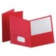 Folder Doble Solapa Tamaño Carta Oxford Rojo 5 piezas