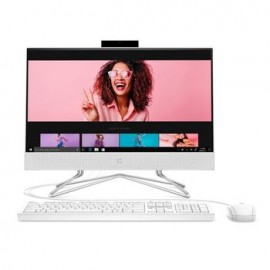 Computadora All In One HP 22-df0501la RAM 4GB DD 1TB SSD 256GB AMD Ryzen 3 W10 22" Blanca
