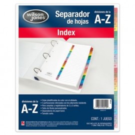 SEPARADOR NUMERADO COLOR A-Z WJ WJ