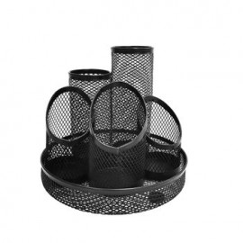 Porta Lapices para Escritorio Sigel Mesh Negro