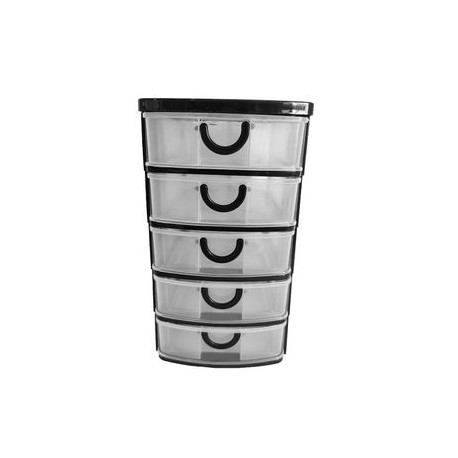 Mini Cajonera OfficeMax para Escritorio 5 Niveles Negro