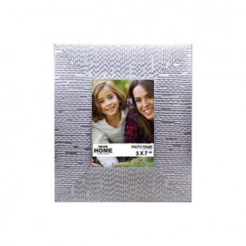 Portarretrato moldura 9 texturizado 5x7" Color plata