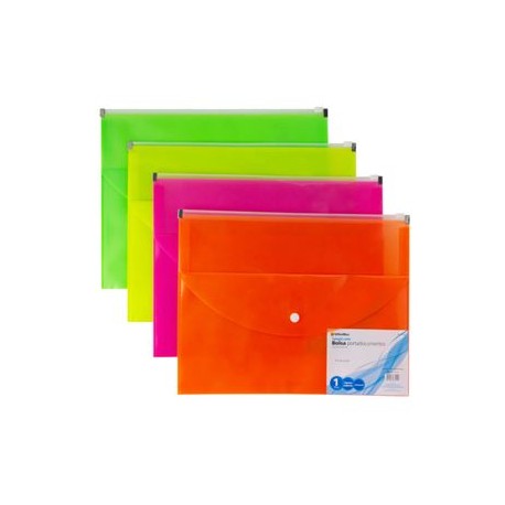 Sobre Tamaño Carta Verticar con Botón Polipropileno Officemax Varios Colores 1 pieza