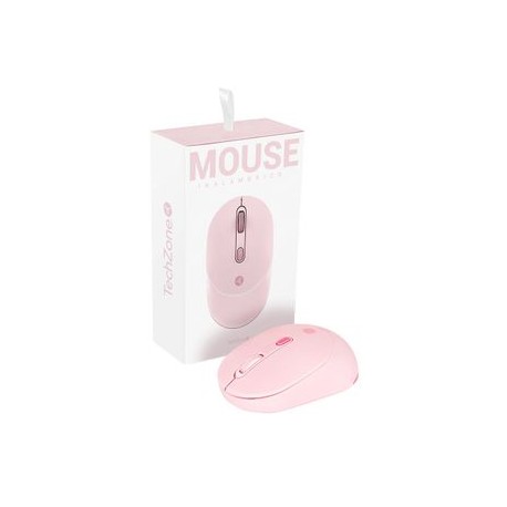 Mouse Techzone TZMOUG202 Inalámbrico Rosa