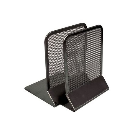 Sujetalibros negro Malla 16X10.5X10.5Cm Omx