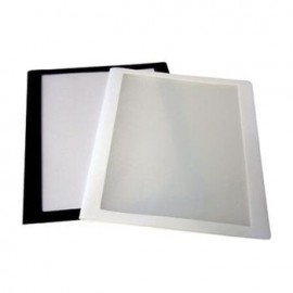 Cubierta P/Reporte Neg/Bca Con Ventana 10Protectores De Hojas