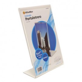 Portaletrero De Acrílico Vertical 5X7 Pulgadas Omx