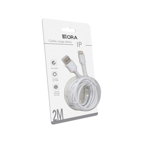 Cable USB a Lightning 1Hora Blanco 2 metros