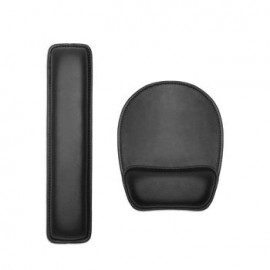 Combo Reposamuñecas y Mouse Pad Stuk Negro