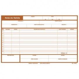 Nota de Salida 1/2C 2 blocks de 25 juegos cada uno