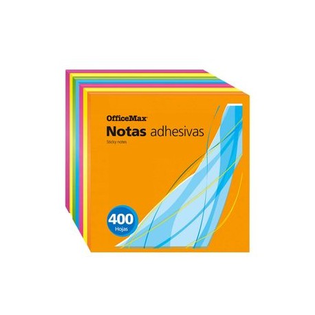 Notas Adhesivas Amarillas OfficeMax 400 hojas 3x3"