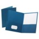 Folder Doble Solapa Tamaño Carta Oxford Azul 5 piezas