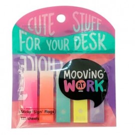 Banderitas Adhesivas Mooving Sign Traslúcidas 125 hojas