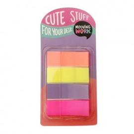 Banderitas Adhesivas Mooving con Dispensador 80 hojas