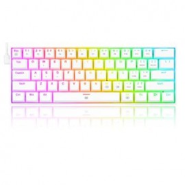 Teclado Gamer Redragon Dragonborn Mecánico Blanco