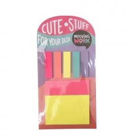 Set de Notas y Banderitas Adhesivas Mooving Multicolor