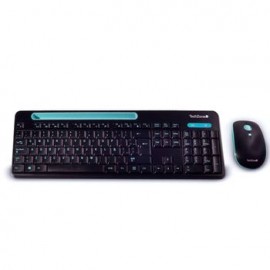 Combo Teclado y Mouse Techzone TZ20 Inalámbrico Negro